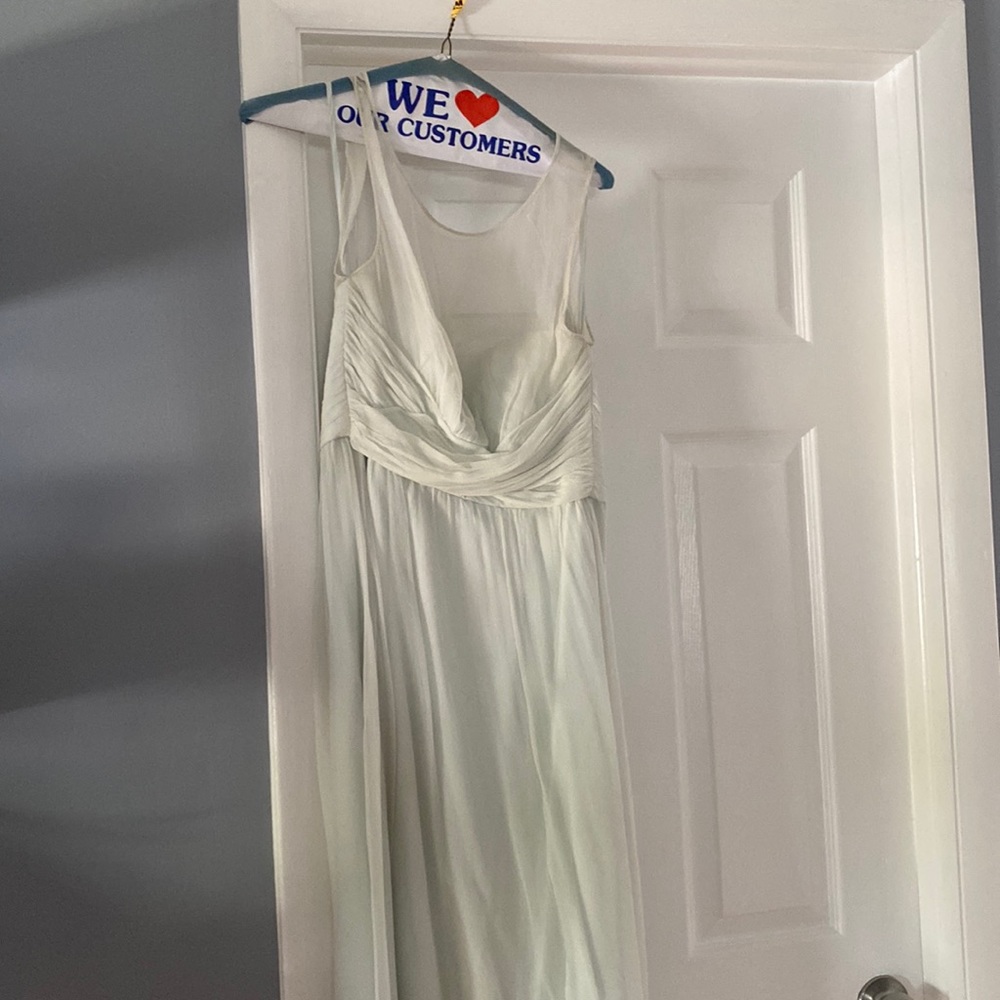 Amsale light green formal gown size 4